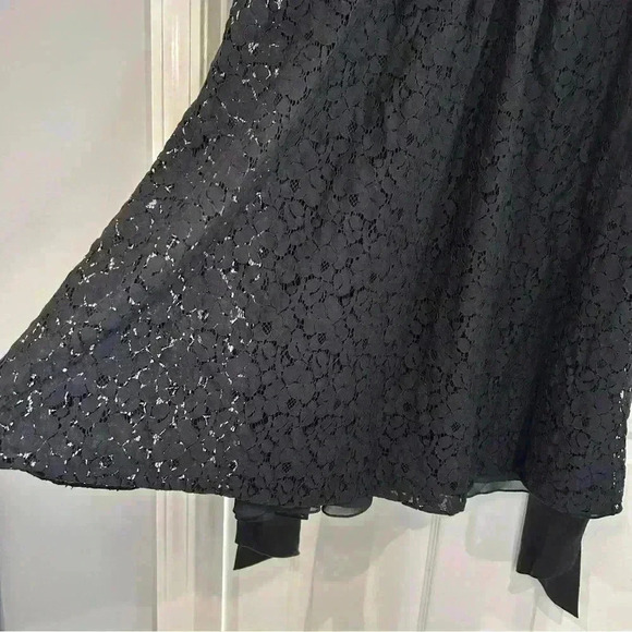 Mimi Maternity Lace Empire Waist Sleeveless Black Cocktail Party Dress Size M - Picture 7 of 16